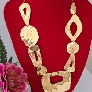 Collana maxi argento 925 placcato oro , gioielli italiani