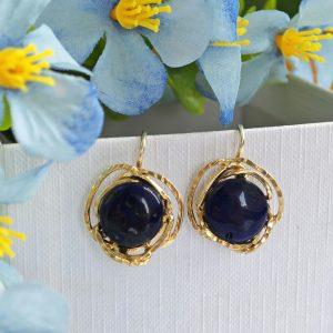 Orecchini pietre dure lapislazzuli e  argento 925  , gioielli italiani