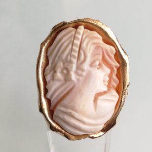 Anello cammeo conchiglia originale. Anello antico. Anello argento.Cammeo sardonico.