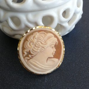 Anello  cammeo originale. Anello argento. Cammeo sardonico